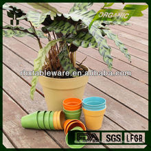 Plant fiber bamboo powder biodegaradle flower pot